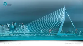 Rotterdam Bridge (Teal Overlay)